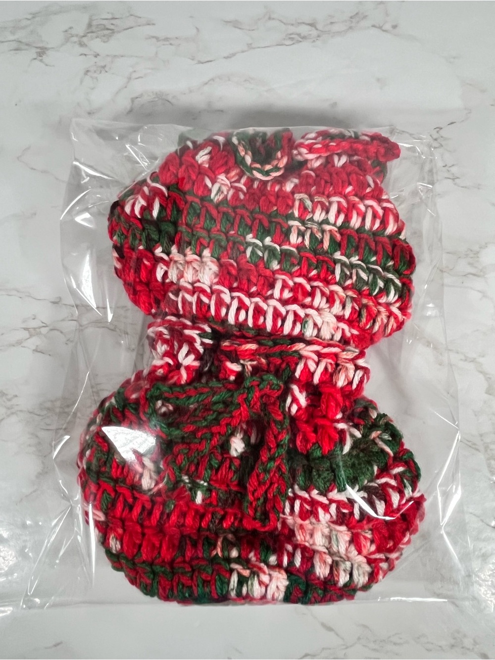 Set Of 2 Christmas Crochet Gift Bags - Picture 10 of 10